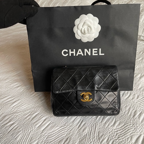 CHANEL Handbags - Authentic Chanel Quilted Lambskin Mini Vintage